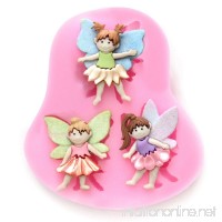 ELINKA 3 Small Fairy Wizard Angel Silicone Candy Chocolate Clay Gumpaste Sugar Craft Fondant Mold Cake Decorating Molds - B06XSCPTL4